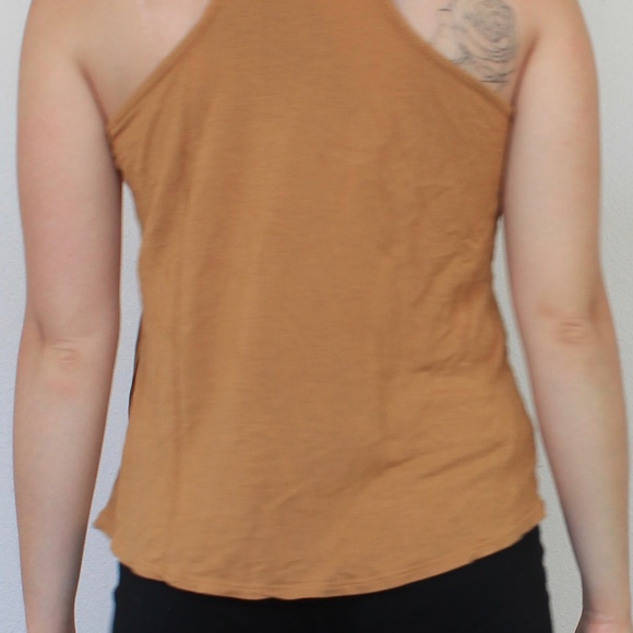 Hand-Embroidered Mustard Tank - Picture 6 of 6